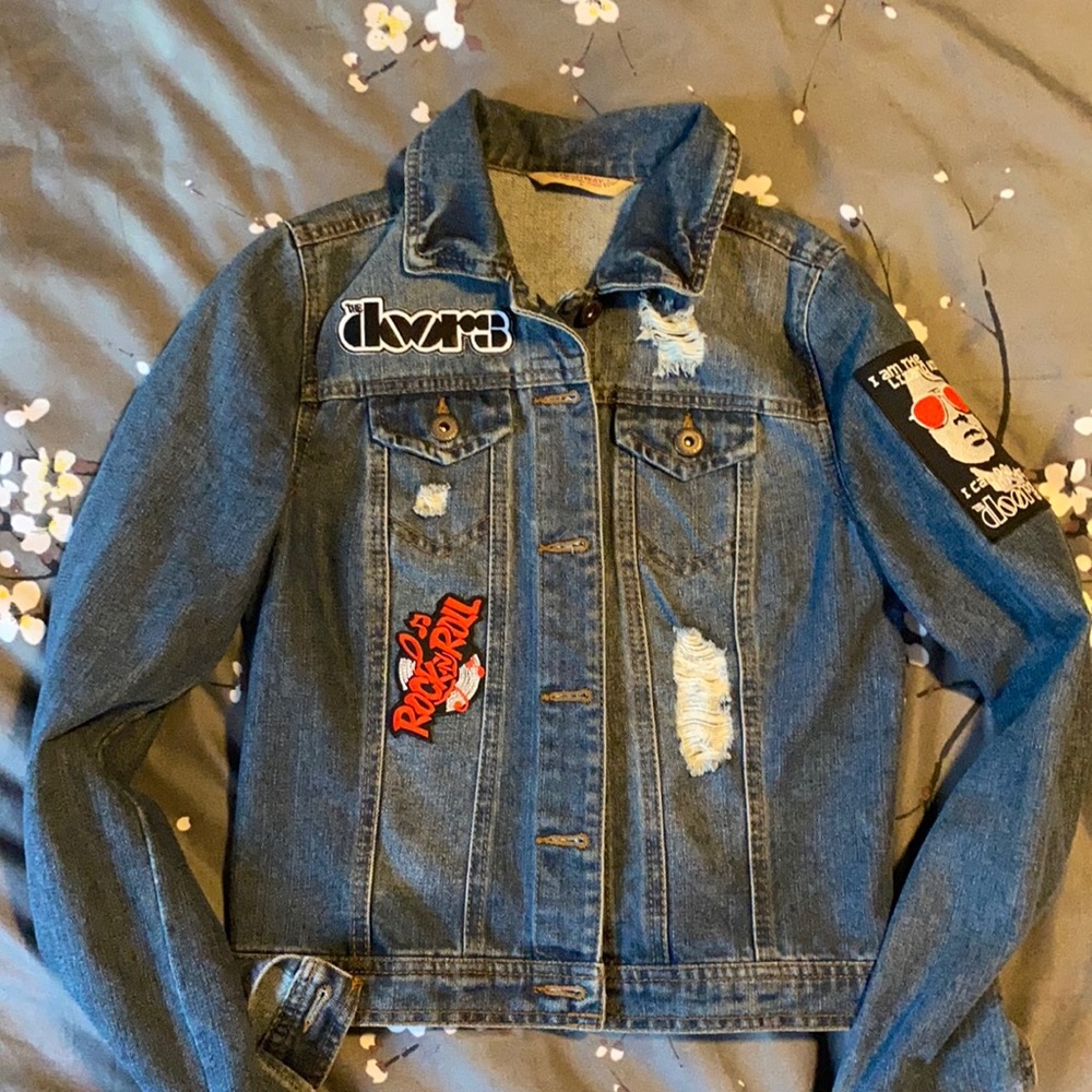 Denim jeans custom made jacket